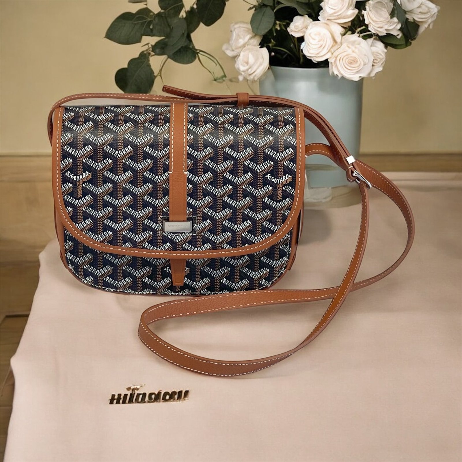 Goyard Goyard Belvedere Bag 郵差包 黑/啡色 PM Size