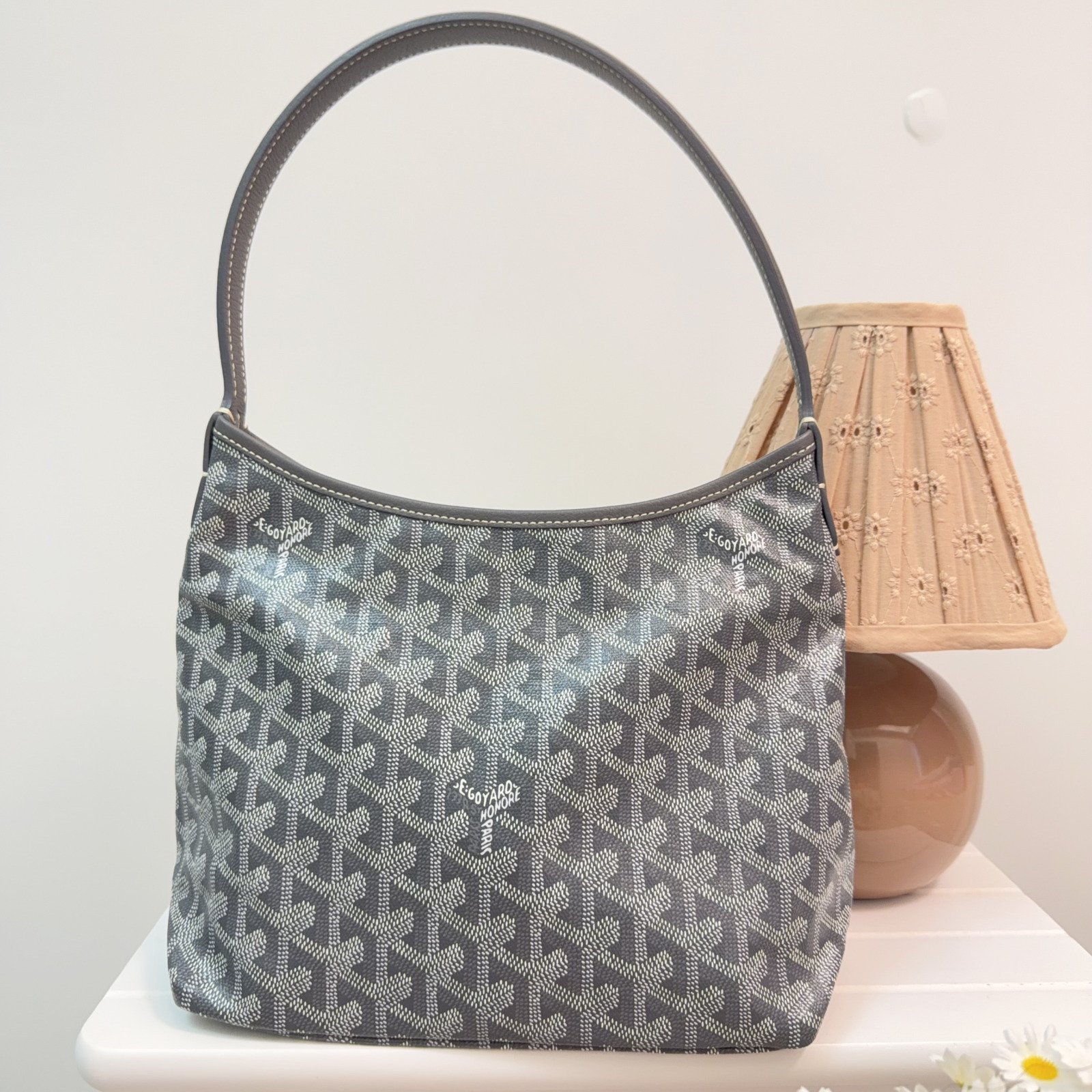 Goyard 95% New Goyard Mini Hobo-Grey