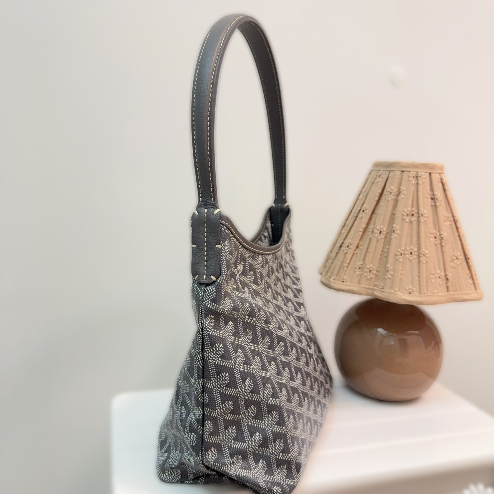 Goyard 95% New Goyard Mini Hobo-Grey