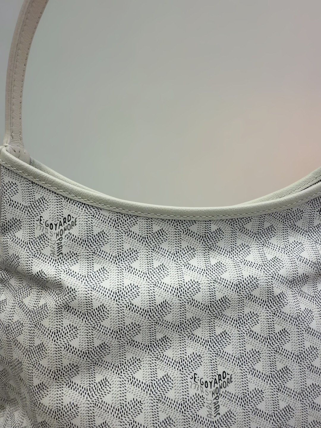 Goyard 95% New-Goyard Mini Hobo-White
