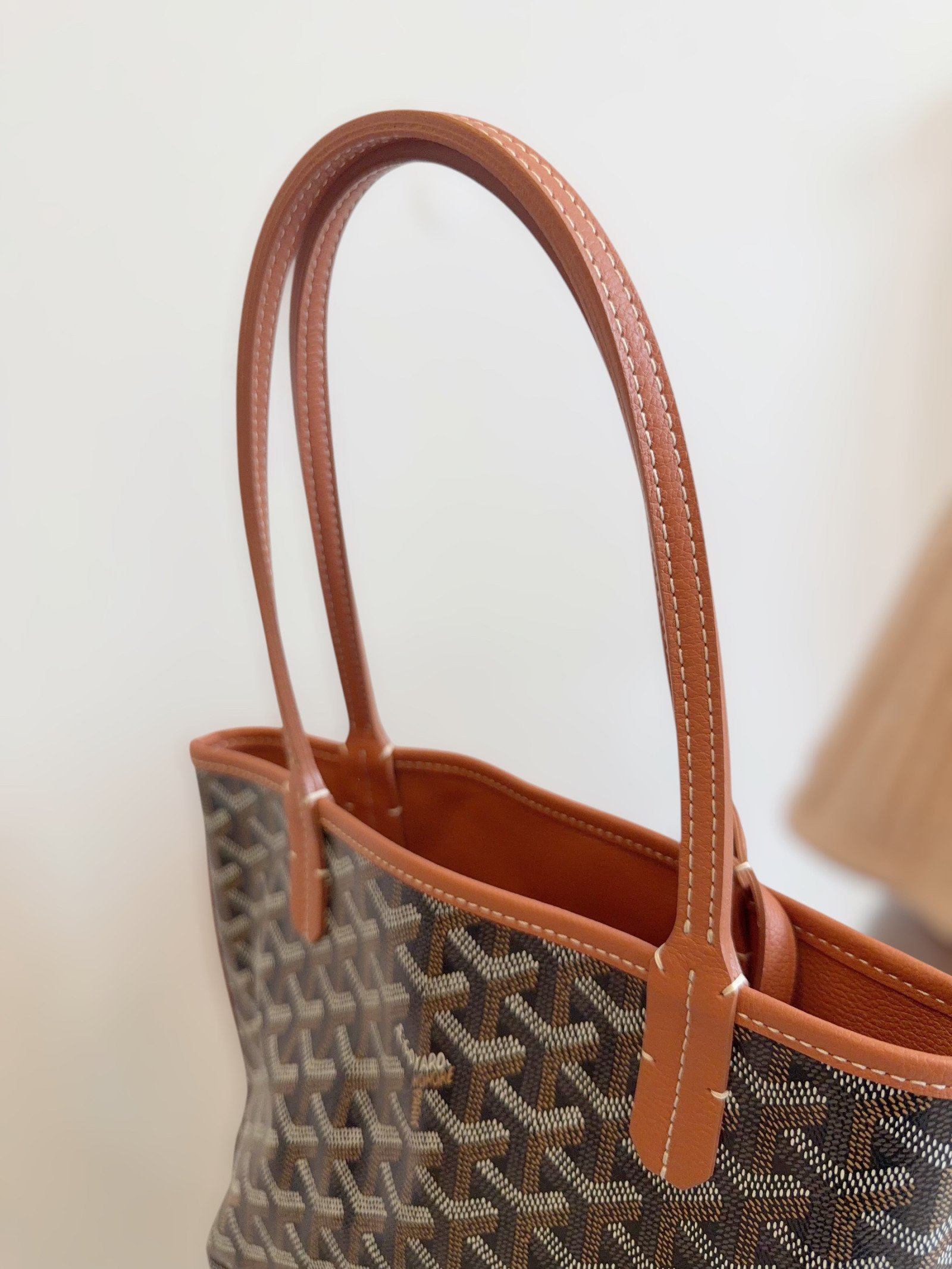 Goyard Used Goyard Mini Anjou Bag-Tan