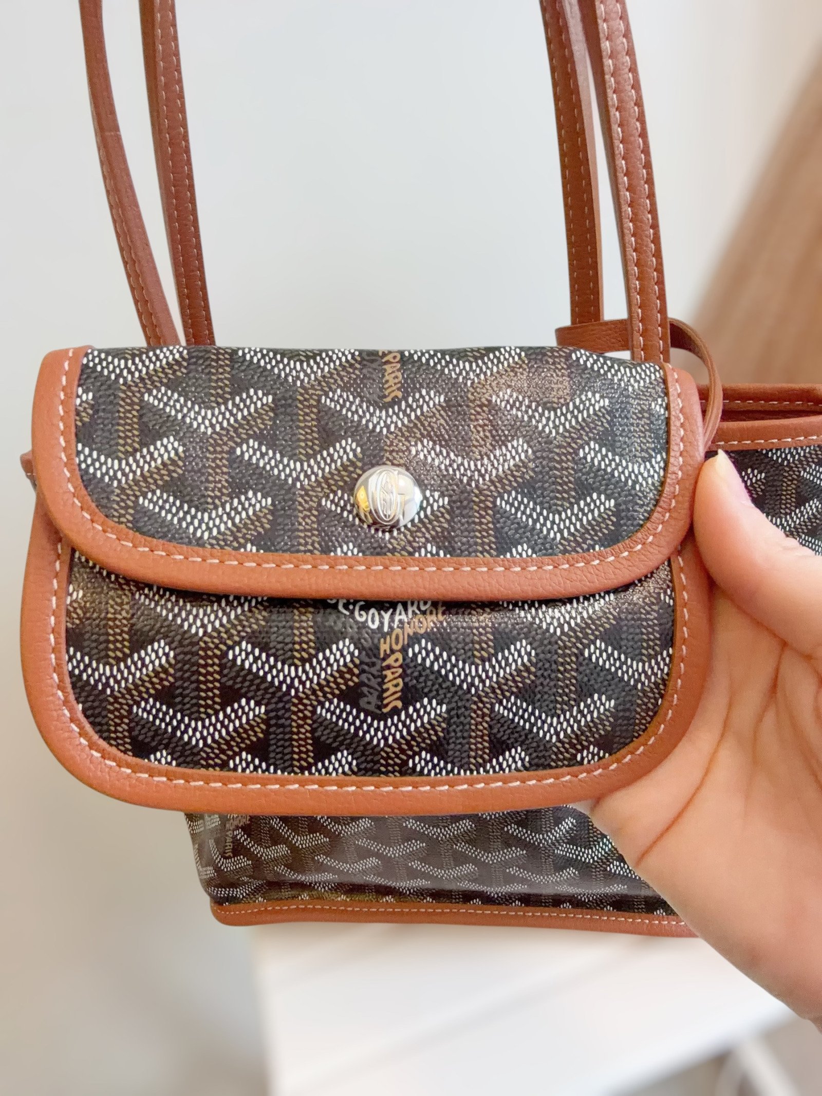 Goyard Used Goyard Mini Anjou Bag-Tan