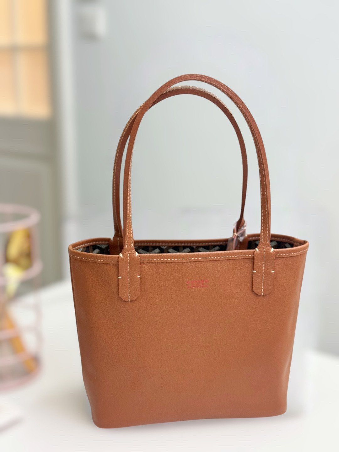 Goyard Used Goyard Mini Anjou Bag-Tan