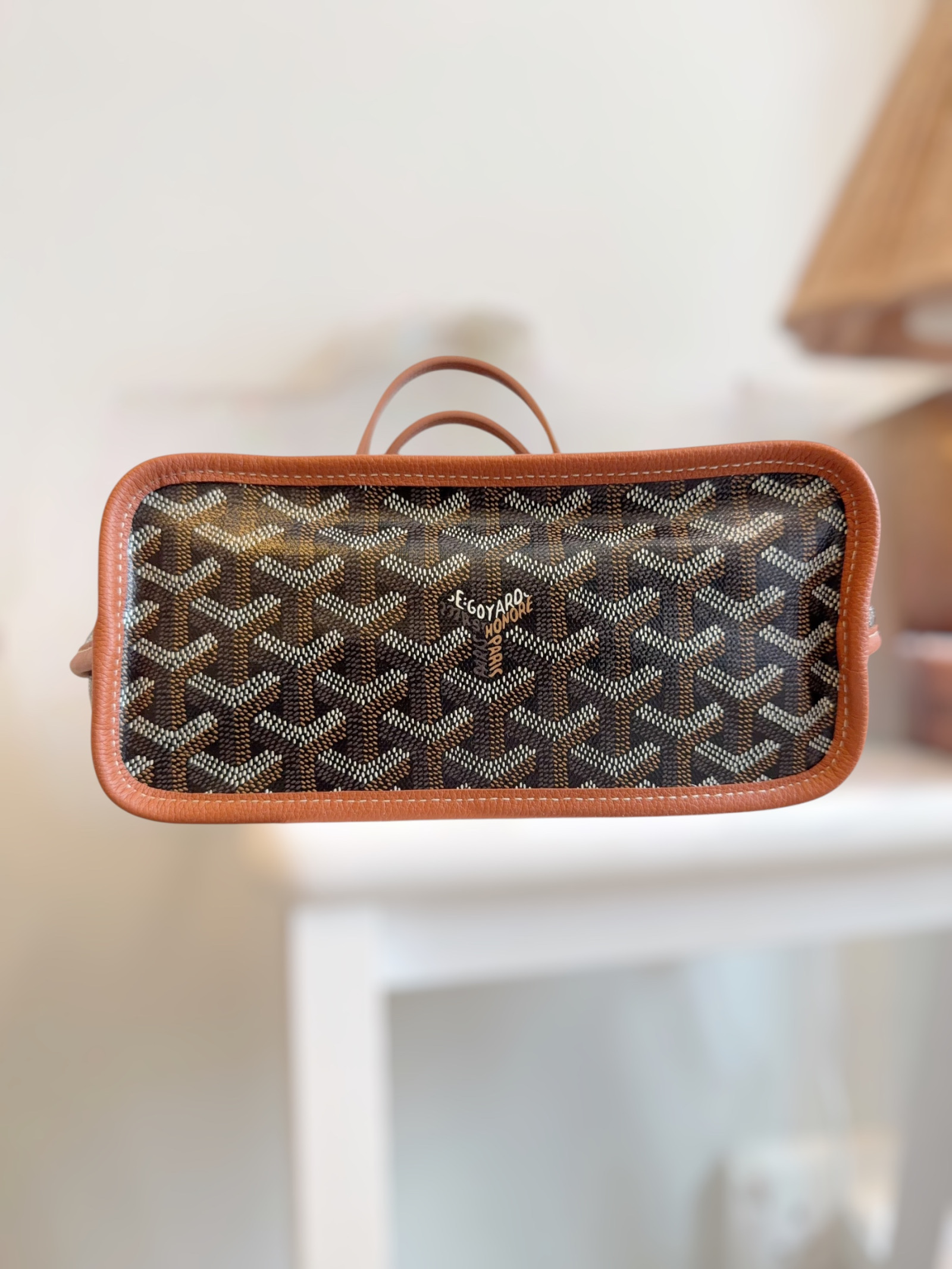 Goyard Used Goyard Mini Anjou Bag-Tan