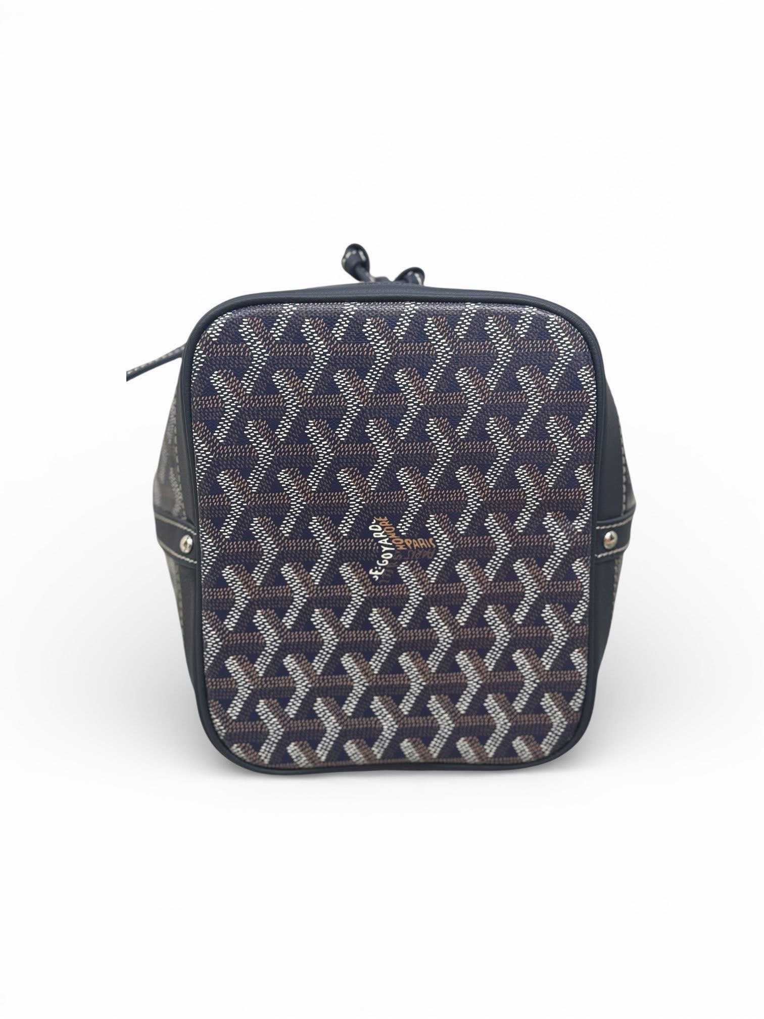 Goyard 95% New Goyard Petit Flot Bucket Bag PM-Navy Blue