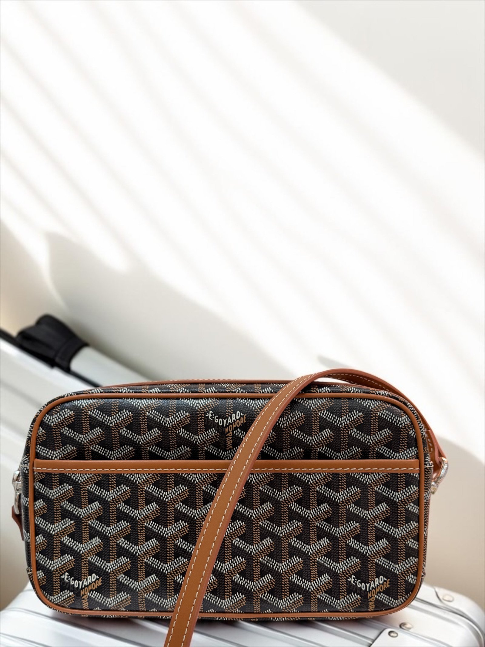 Goyard 99% New Goyard Cap Vert-Tan