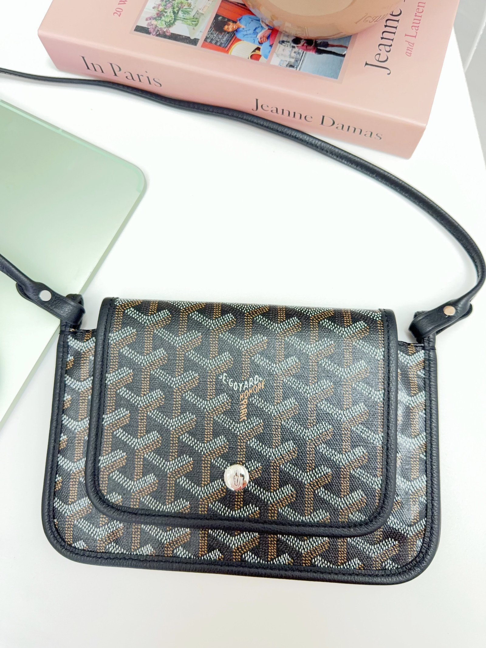 Goyard 90% New Goyard Plumet Pocket Wallet-Black